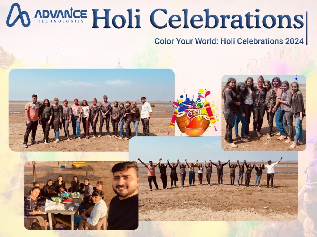 Holi Celebration. Advance Technologies. surat. It company