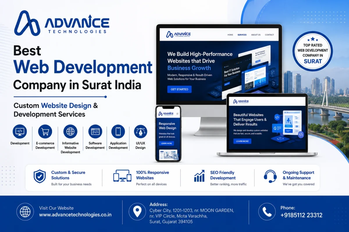 Best Web Development Company in Surat India Custom Website Design & Development Services