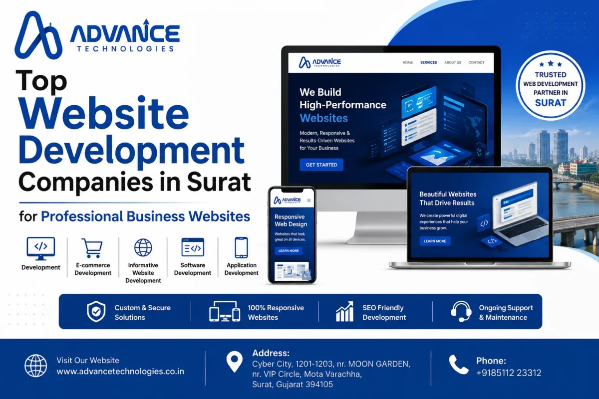 Top Website Development Companies in Surat for Professional Business Websites